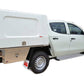 FLEET SERIES CANOPY - DUAL CAB - NO FLOOR -TO BOLT TO YOUR TRAY FLOOR 1850mm X 1850mm x 970mm
