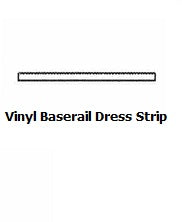 Canopy Seal - Vinyl Base Rail Dress Strip (per metre)