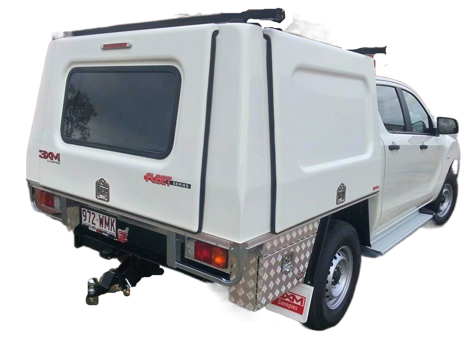 FLEET SERIES CANOPY - DUAL CAB - NO FLOOR -TO BOLT TO YOUR TRAY FLOOR 1850mm X 1850mm x 970mm