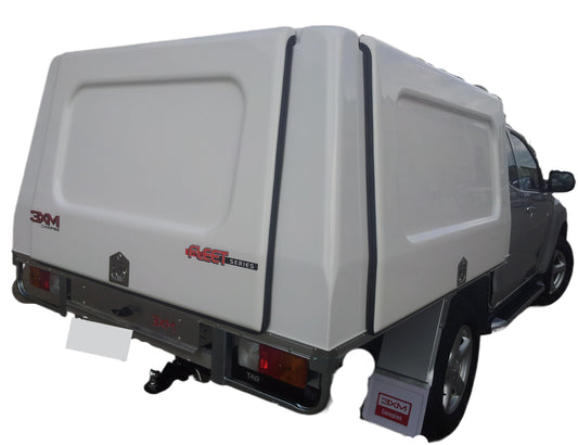 FLEET SERIES CANOPY - SINGLE CAB - NO FLOOR -TO BOLT TO YOUR TRAY FLOOR 2450mm X 1850mm x 970mm