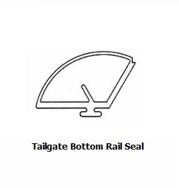 Tailgate Seal, P394 Bottom Rail Seal (per metre)