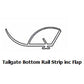 Tailgate Seal, SP493 Bottom Rail Seal inc Flap (per metre)